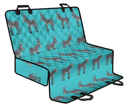 Donkey Pattern Print Design 01 Rear Dog Car Seat Cover Hammock