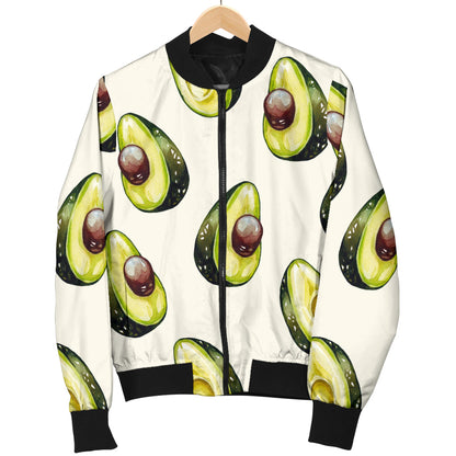 Avocado Pattern Print Design 01 Men Bomber Jacket