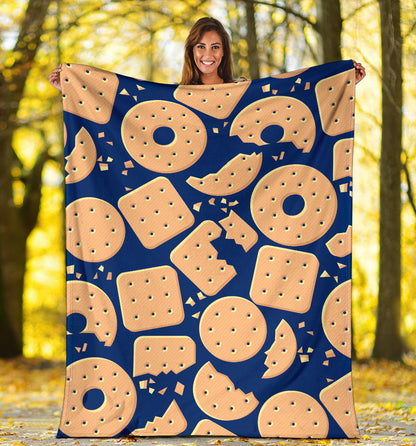 Cracker Pattern Print Design 03 Premium Blanket