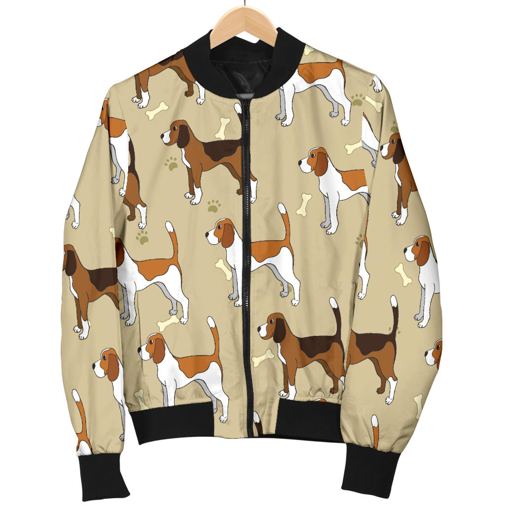 Beagle Pattern Print Design 01 Men Bomber Jacket