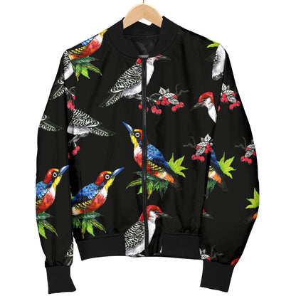 Birds Pattern Print Design 06 Men Bomber Jacket