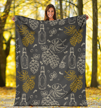 Hope Pattern Print Design 01 Premium Blanket
