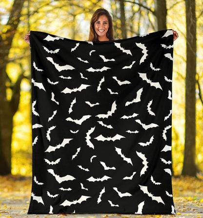 Bat Pattern Print Design 05 Premium Blanket