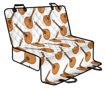 Mandolin Pattern Print Design 01 Rear Dog Car Seat Cover Hammock