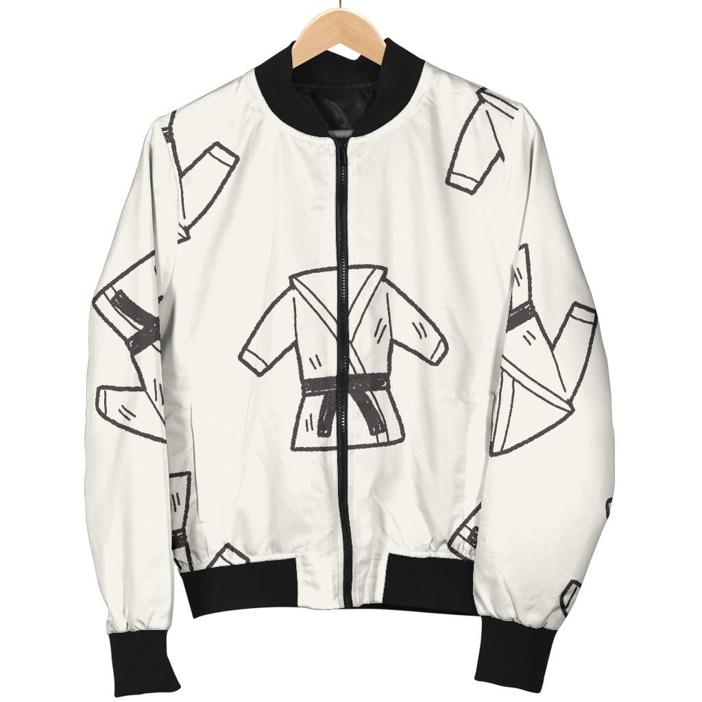 Karate Pattern Print Design 01 Men Bomber Jacket