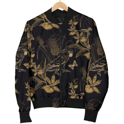 Parakeet Pattern Print Design A05 Men Bomber Jacket