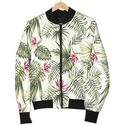 Bird Of Paradise Pattern Print Design 04 Men Bomber Jacket