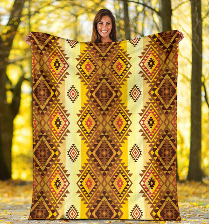 Native Pattern Print Design A09 Premium Blanket