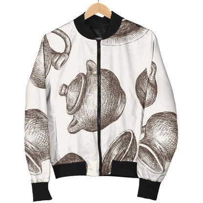 Pottery Pattern Print Design A01 Men Bomber Jacket