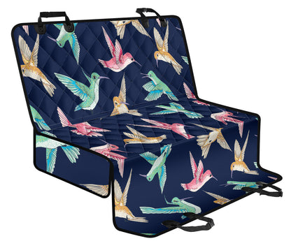 Hummingbird Cute Pattern Print Design 01 Rear Dog Car Seat Cover Hammock