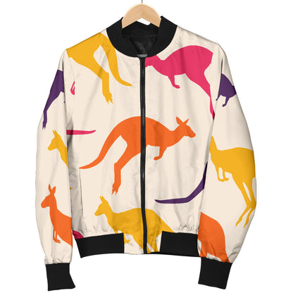 Kangaroos Pattern Print Design 01 Men Bomber Jacket