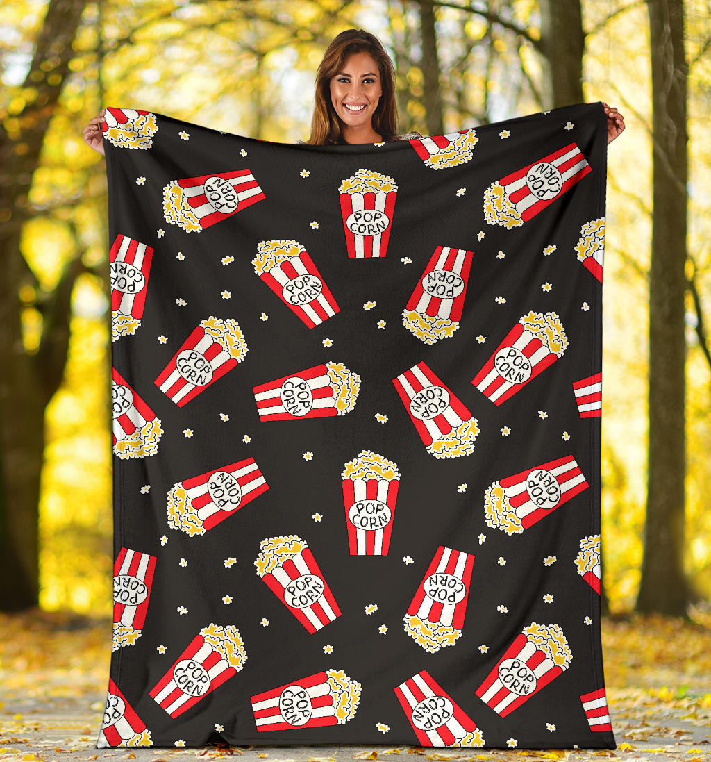 Popcorn Pattern Print Design A01 Premium Blanket