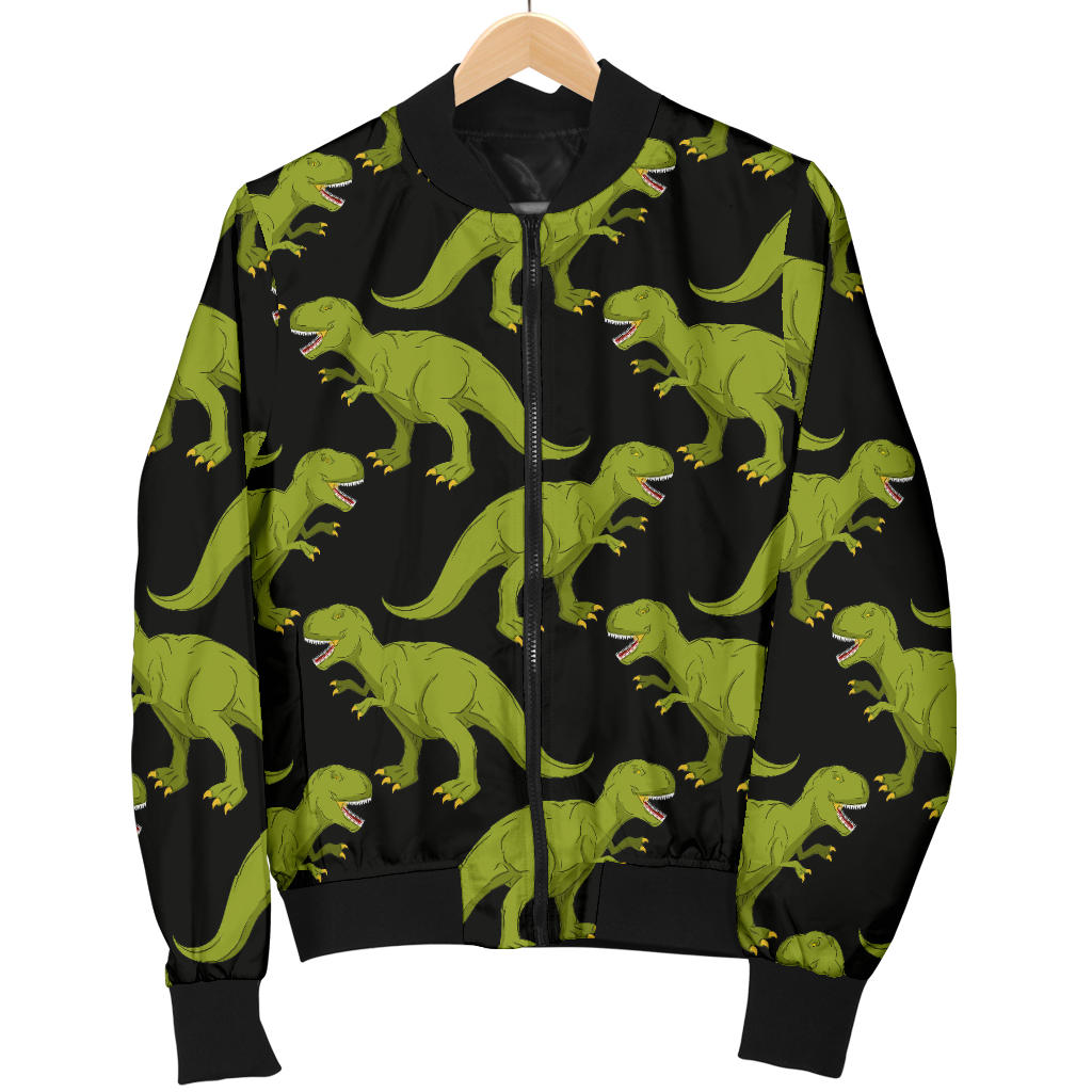 T Rex Pattern Print Design A02 Men Bomber Jacket