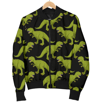T Rex Pattern Print Design A02 Men Bomber Jacket