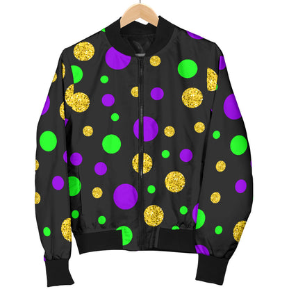 Mardi Gras Pattern Print Design 07 Men Bomber Jacket