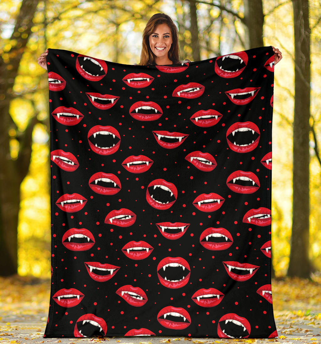Halloween Pattern Print Design 01 Premium Blanket