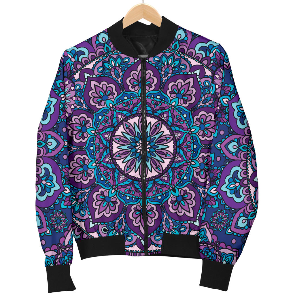 Medallion Pattern Print Design 05 Men Bomber Jacket