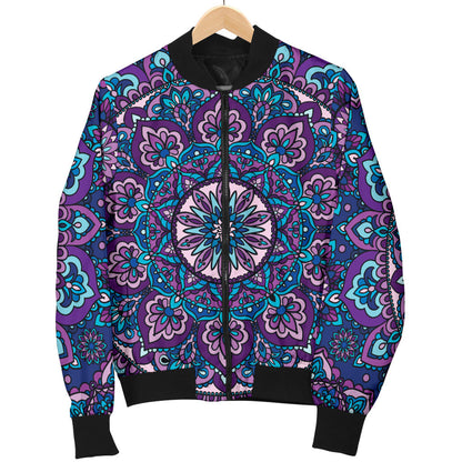 Medallion Pattern Print Design 05 Men Bomber Jacket