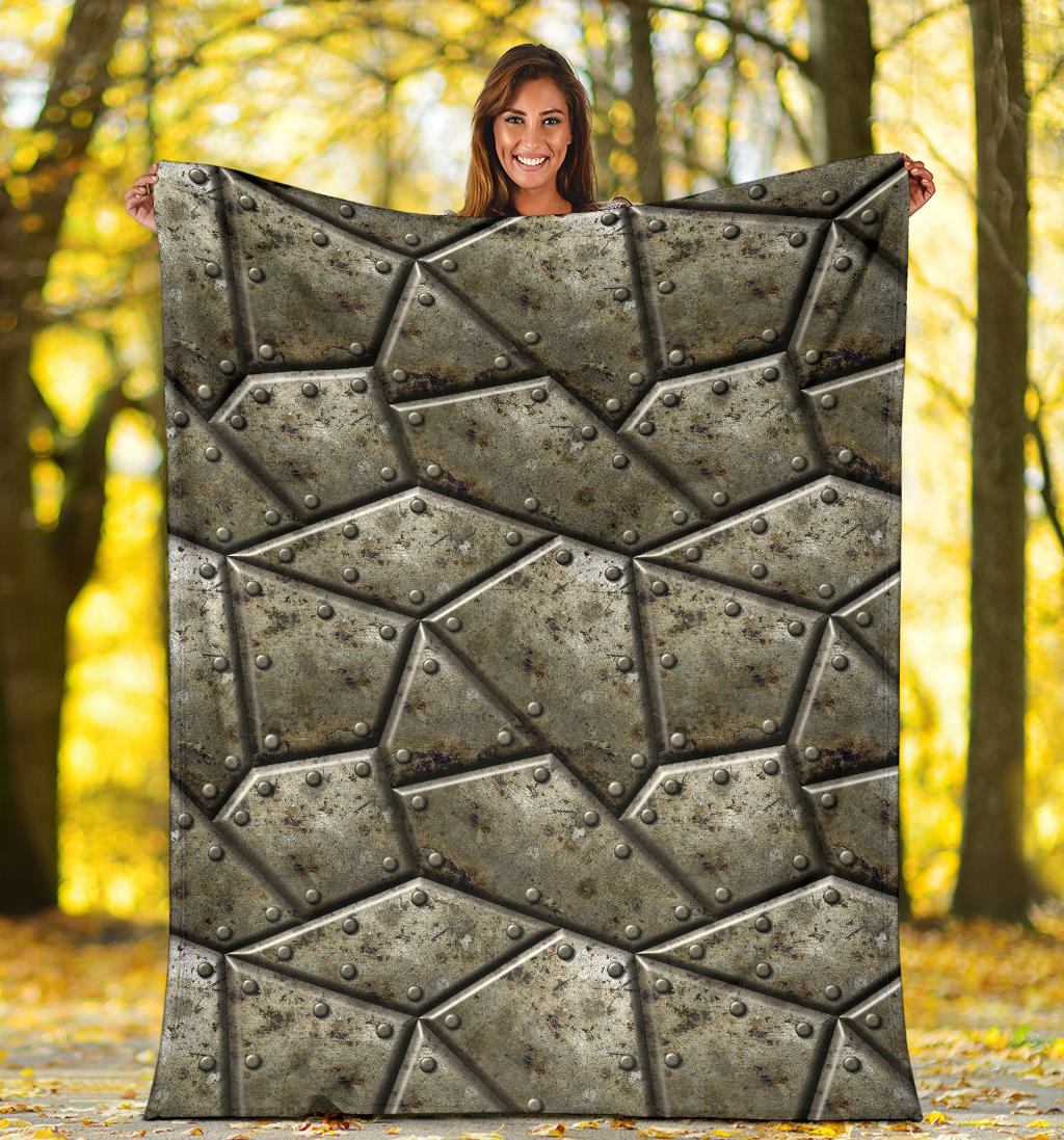 Armor Pattern Print Design 01 Premium Blanket