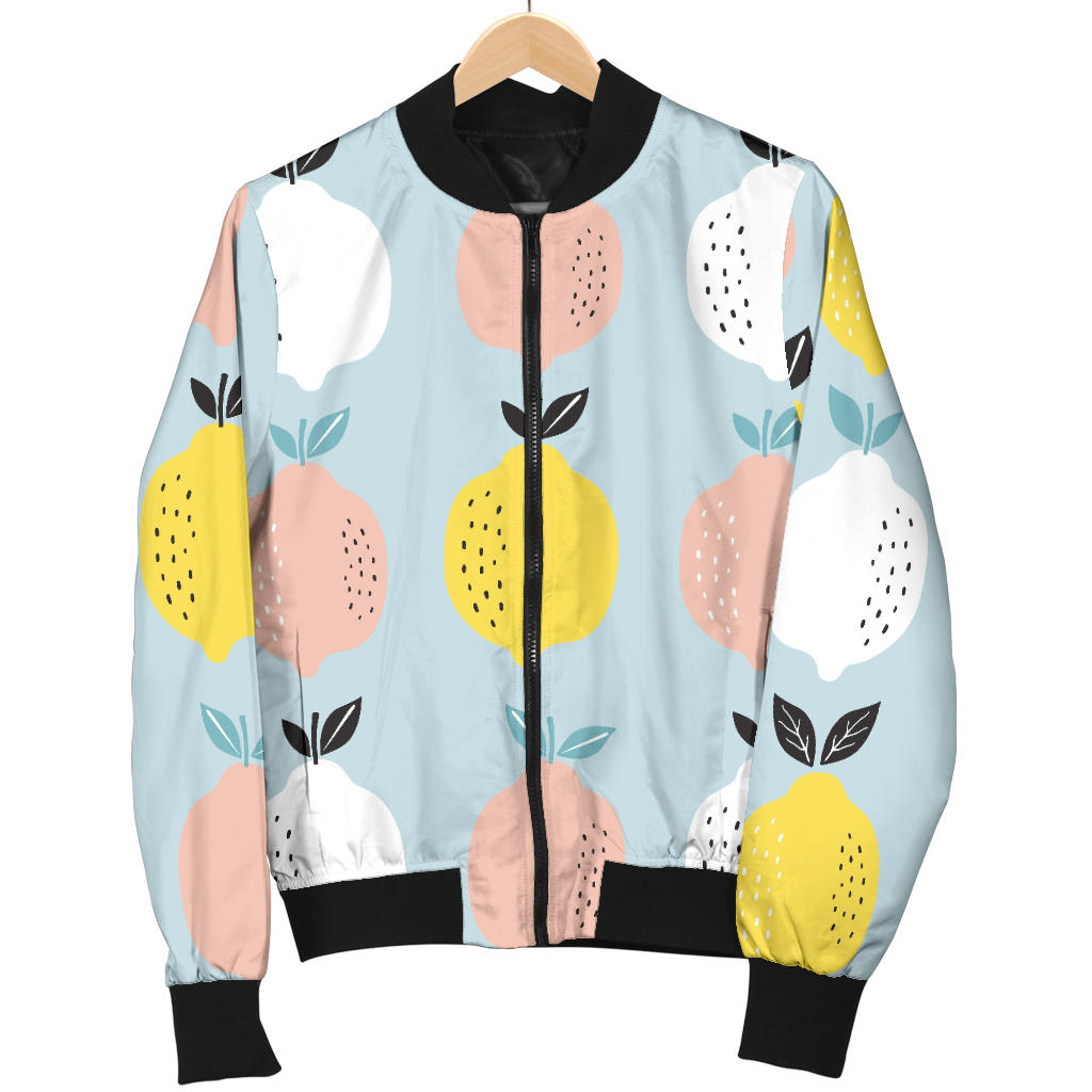 Citrus Pattern Print Design 03 Men Bomber Jacket