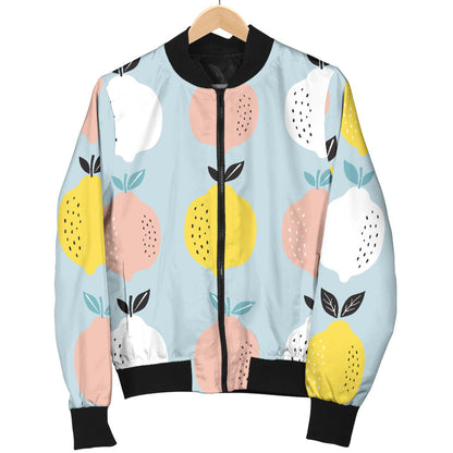 Citrus Pattern Print Design 03 Men Bomber Jacket