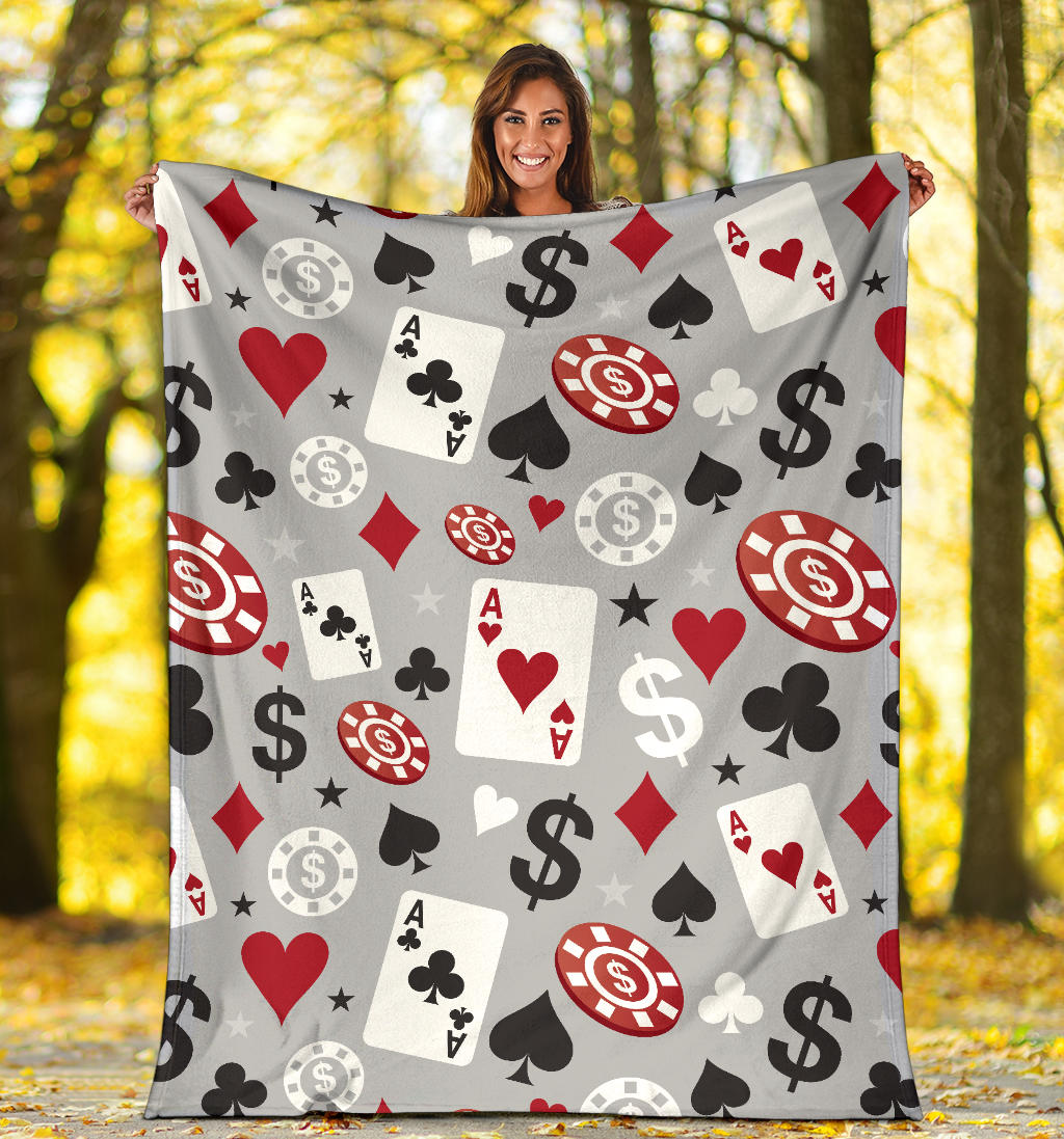 Casino Pattern Print Design 01 Premium Blanket
