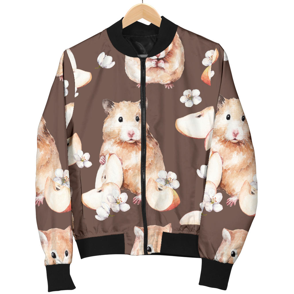 Hamster Pattern Print Design 03 Men Bomber Jacket