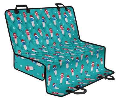 Pill Pattern Print Design A03 Rear Dog Car Seat Cover Hammock