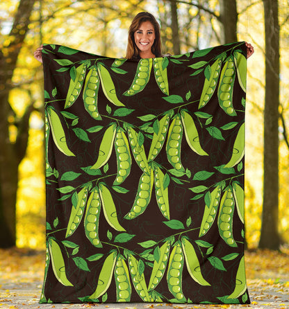 Peas Pattern Print Design A03 Premium Blanket