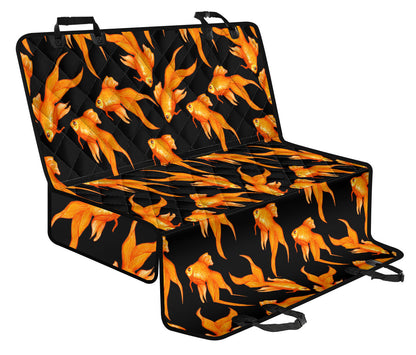 Goldfish Pattern Print Design 03 Rear Dog Car Seat Cover Hammock