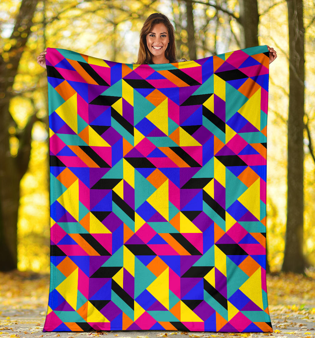 90s Colorful Pattern Print Design 1 Premium Blanket