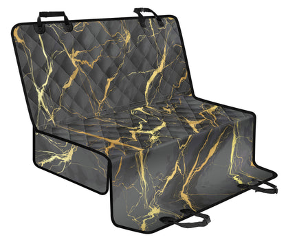 Marble Pattern Print Design 02 Rear Dog Car Seat Cover Hammock