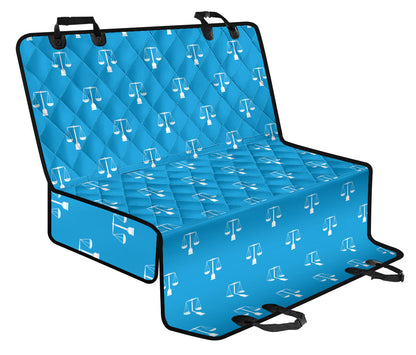 Libra Pattern Print Design 02 Rear Dog Car Seat Cover Hammock
