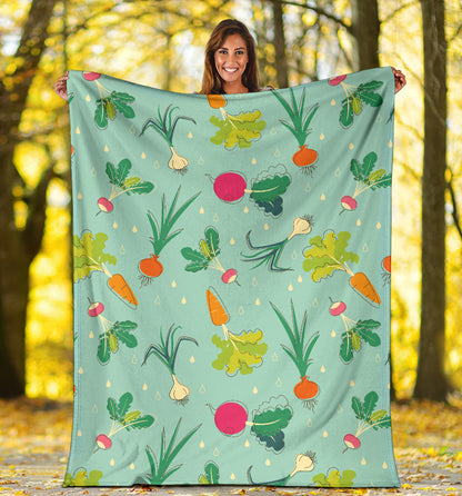 Radish Pattern Print Design A01 Premium Blanket