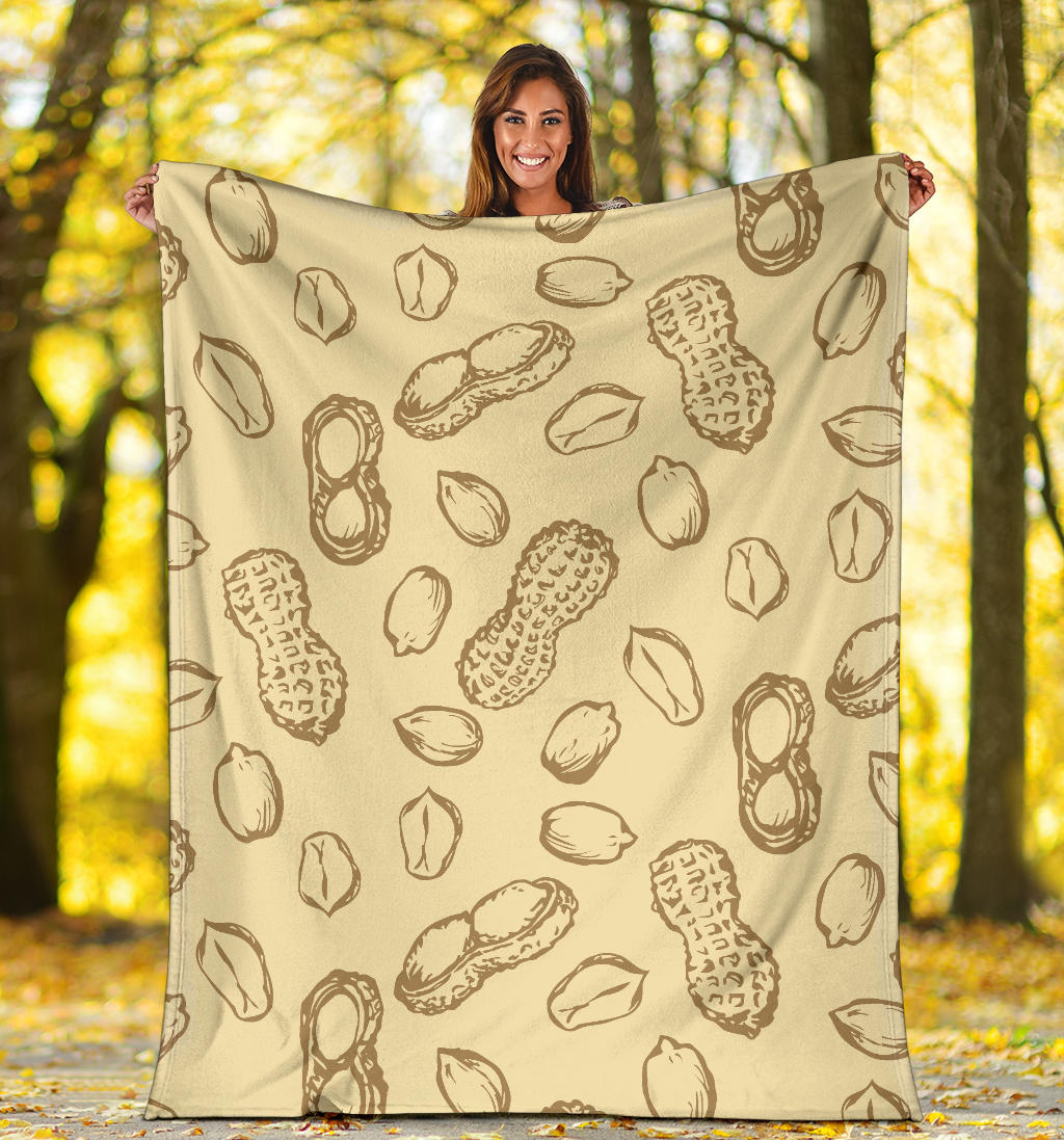 Peanut Pattern Print Design A02 Premium Blanket