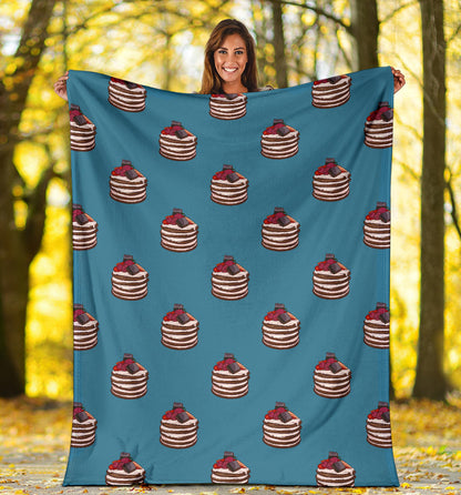 Pancake Pattern Print Design A03 Premium Blanket