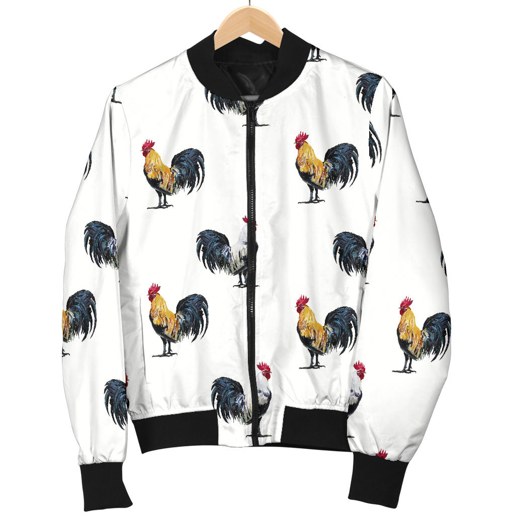 Chicken Pattern Print Design 02 Men Bomber Jacket
