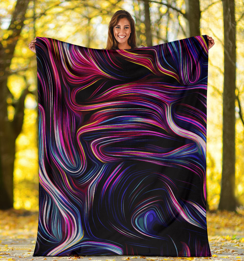 Liquid Pattern Print Design 01 Premium Blanket