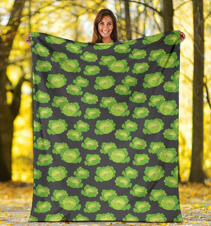 Cabbage Pattern Print Design 01 Premium Blanket