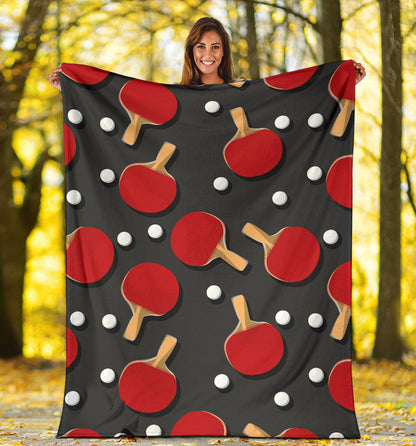 Ping Pong Pattern Print Design A05 Premium Blanket
