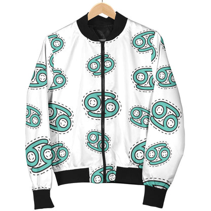 Cancer Zodiac Pattern Print Design 04 Men Bomber Jacket