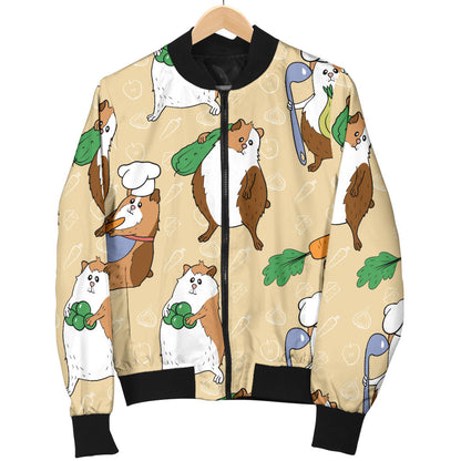 Guinea Pig Pattern Print Design 03 Men Bomber Jacket