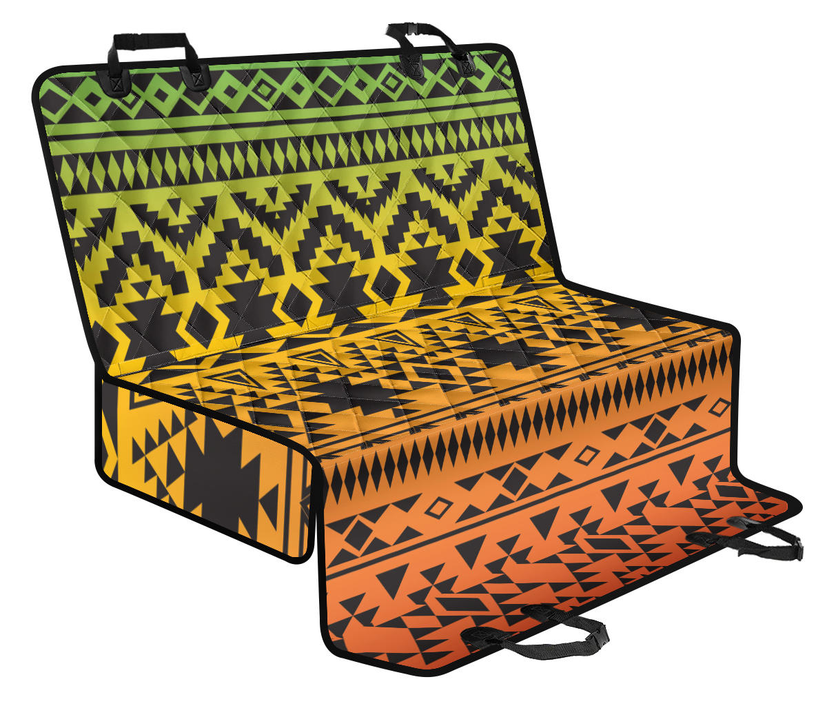 Rastafarian Pattern Print Design A04 Rear Dog Car Seat Cover Hammock
