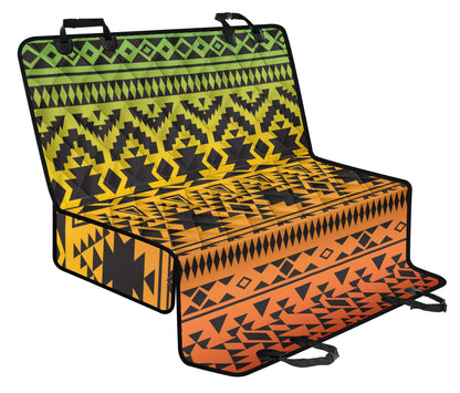 Rastafarian Pattern Print Design A04 Rear Dog Car Seat Cover Hammock