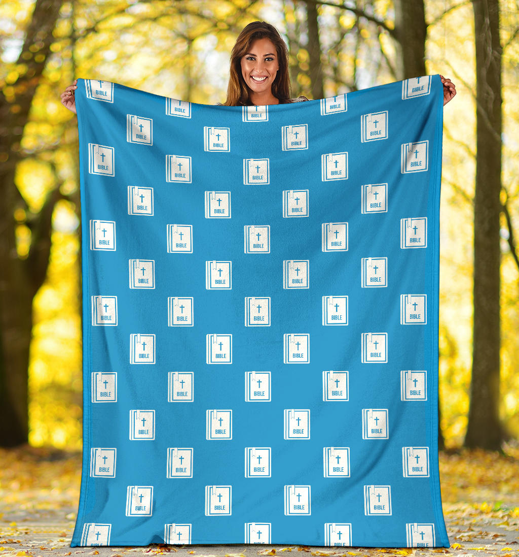 Bible Pattern Print Design 02 Premium Blanket