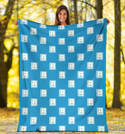 Bible Pattern Print Design 02 Premium Blanket