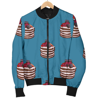 Pancake Pattern Print Design A03 Men Bomber Jacket