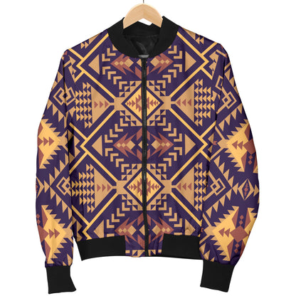 Aztec Pattern Print Design 09 Men Bomber Jacket