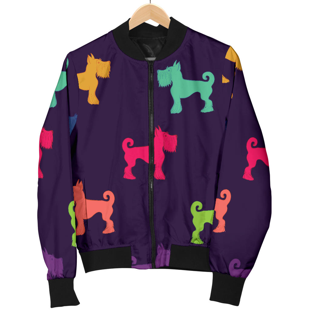 Schnauzers Pattern Print Design A05 Men Bomber Jacket