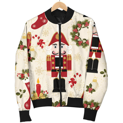 Nutcracker Pattern Print Design A01 Men Bomber Jacket